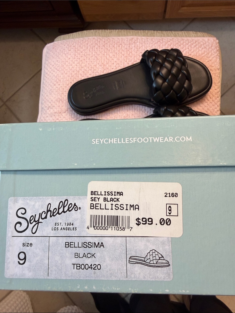 Seychelles Black Braided Slide Mules - Picture 3 of 4